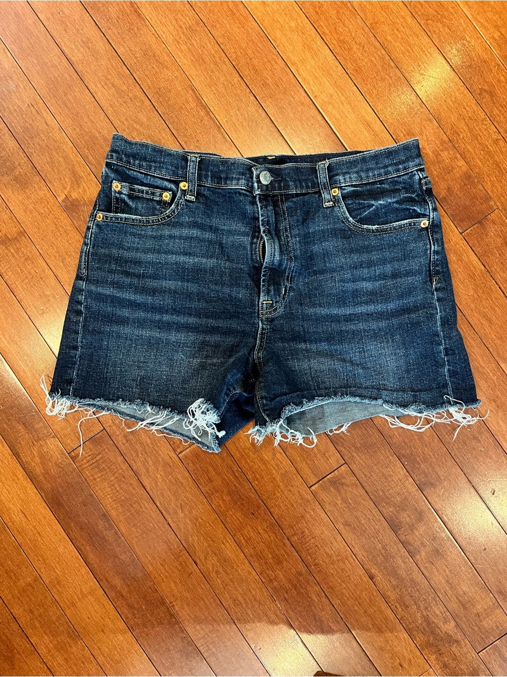 the Gap Dark Blue Denim Cutoff Shorts